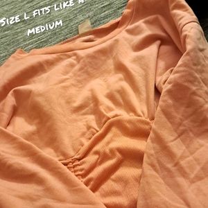 Shirt light pink ,size L